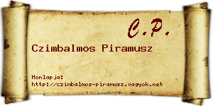 Czimbalmos Piramusz névjegykártya
